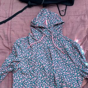 Floral Hooded Sweatshirt